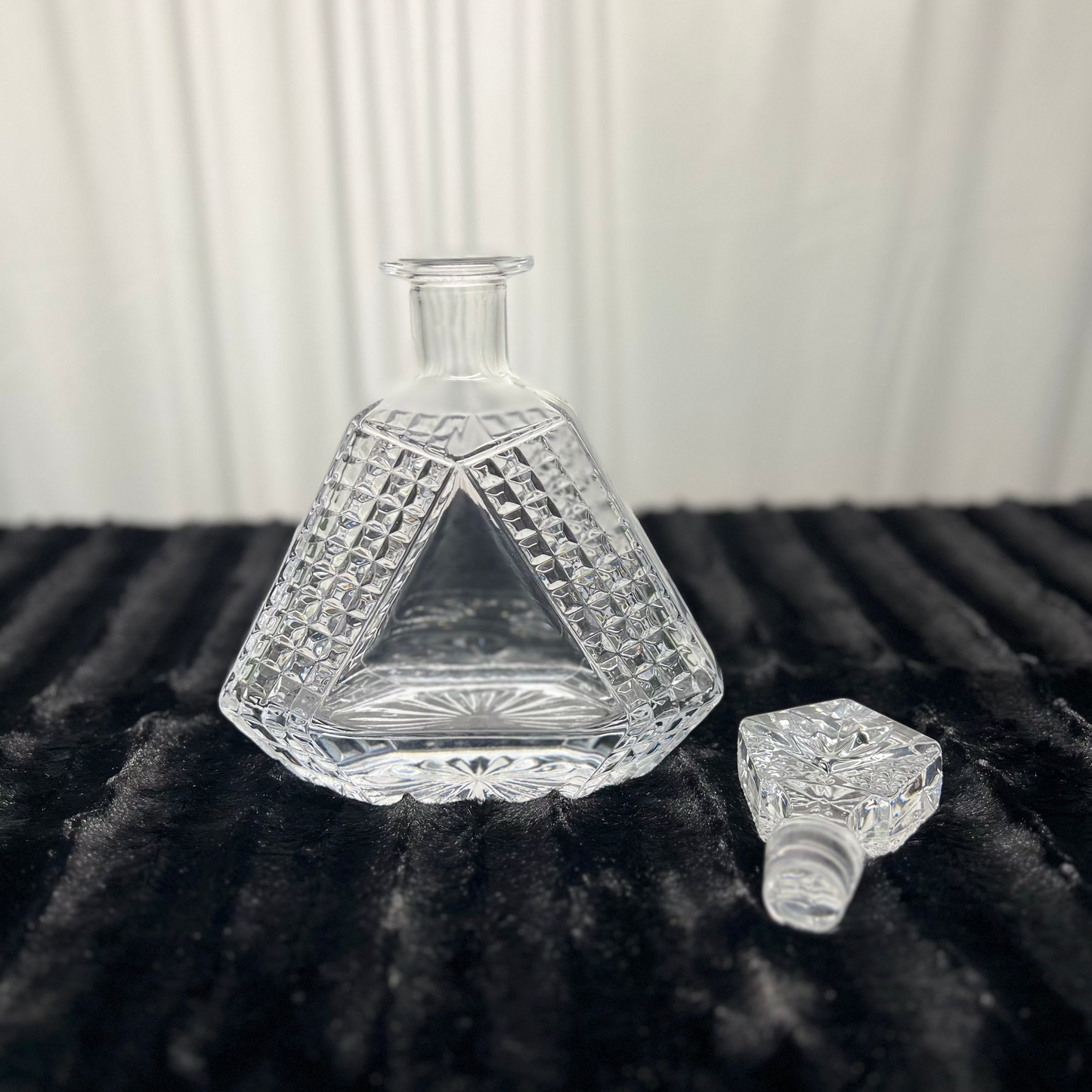 Triangle Glass Decanter