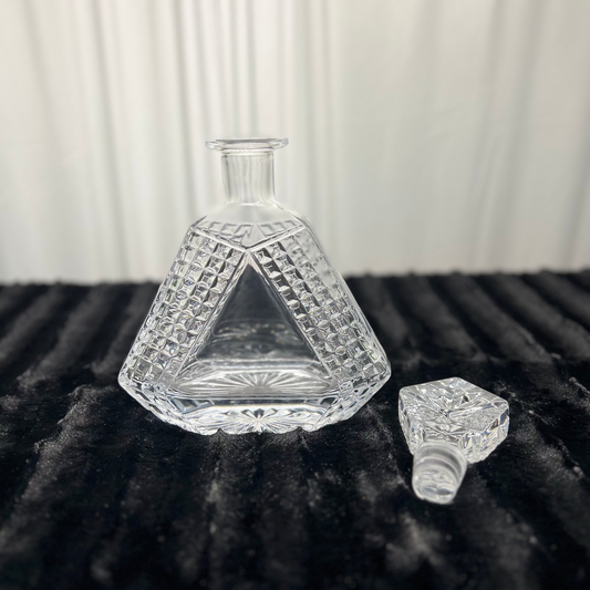 Triangle Glass Decanter
