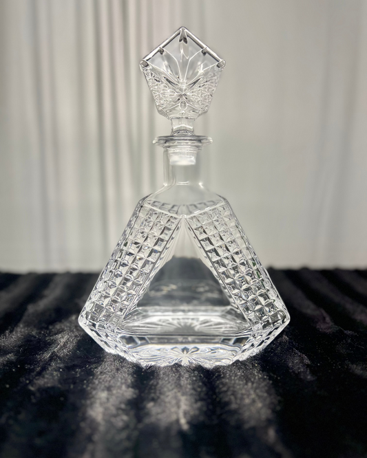 Triangle Glass Decanter